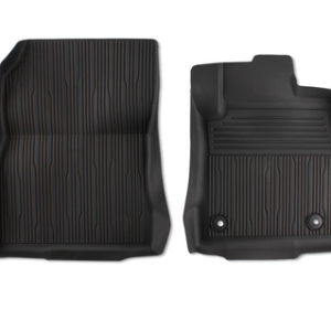 Talne preproge za vse vremenske razmere spredaj, črna, pladenj z dvignjenimi robovi